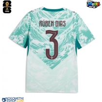 Moški Nogometni dresi Portugalska Ruben Dias #3 Gostujoči SP 2026 Kratek Rokav